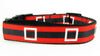 Christmas dog collar Santas belt handmade adjustable buckle collar 1"wide - Petcollarshandmades