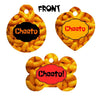 Cheetos dog collar handmade adjustable buckle collar 5/8" wide or leash fabric Petcollarshandmade