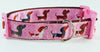 Dachshund dog collar handmade adjustable buckle collar 1" wide or leash Petcollarshandmade