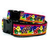 M & M's dog collar handmade adjustable buckle collar 5/8" wide or leash - Petcollarshandmades