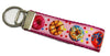 Donuts Key Fob Wristlet Keychain 1"wide Zipper pull Camera strap handmade - Petcollarshandmades