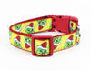 The Grinch dog collar handmade adjustable buckle collar 1"wide or leash Xmas Petcollarshandmade