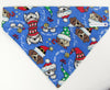 Christmas Dog Bandana Over the Collar dog bandana  Dog collar bandana - Petcollarshandmades