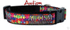 Autism Awareness Key Fob Wristlet Keychain 1"wide Zipper pull Camera strap - Petcollarshandmades