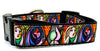 Picasso dog collar handmade adjustable buckle collar 1"wide or leash fabric $6 - Petcollarshandmades