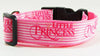 Princess Dog collar handmade adjustable buckle collar 1" wide or leash Pink $6 - Petcollarshandmades