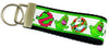 Ghostbusters Key Fob Wristlet Keychain 1 1/4"wide Zipper pull Camera strap - Petcollarshandmades