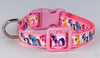 My Little Pony cat & small dog collar 1/2"wide adjustable handmade bell or leash Petcollarshandmade