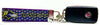 Baltimore Ravens Key Fob Wristlet Keychain 1"wide Zipper pull Camera strap - Petcollarshandmades