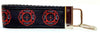 Fire Dept. Key Fob Wristlet Keychain 1 1/4"wide Zipper pull Camera strap - Petcollarshandmades