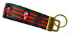 Freddy Krueger Key Fob Wristlet Keychain 1"wide Zipper pull Camera strap horror Petcollarshandmade