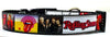 Rolling Stones dog collar Rock N Roll handmade adjustable buckle1"or 5/8"wide Petcollarshandmade