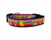 Pacman dog collar handmade adjustable buckle 1"or 5/8"wide or leash Game Pink Petcollarshandmade
