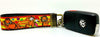 Garfield Key Fob Wristlet Keychain 1"wide Zipper pull Camera strap - Petcollarshandmades