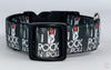 Rock n Roll Dog collar handmade adjustable buckle 1" or 5/8" wide or leash Petcollarshandmade