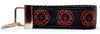 Fire Dept. Key Fob Wristlet Keychain 1 1/4"wide Zipper pull Camera strap - Petcollarshandmades