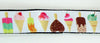 Ice Cream dog collar handmade adjustable buckle collar 1"wide or leash - Petcollarshandmades