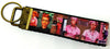 I Love Lucy Key Fob Wristlet Keychain 1"wide Zipper pull Camera strap - Petcollarshandmades