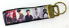 Elvis Key Fob Wristlet Keychain 1"wide Zipper pull Camera strap handmade - Petcollarshandmades