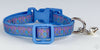 Mermaid Scales cat or small dog collar 1/2"wide adjustable handmade bell or leash - Petcollarshandmades