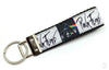 Pink Floyd Key Fob Wristlet Keychain 1"wide Zipper pull Camera strap handmade Petcollarshandmade