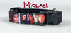 Michael dog collar handmade adjustable buckle collar 5/8" wide or leash fabric - Petcollarshandmades
