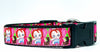 Chucky dog collar handmade adjustable buckle 1" wide or leash Horror pink Petcollarshandmade