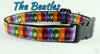 The Beatles Key Fob Wristlet Keychain 1"wide Zipper pull Camera strap handmade - Petcollarshandmades
