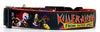 Killer Klowns dog collar handmade adjustable buckle collar 1" wide or leash - Petcollarshandmades
