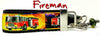 Fireman Key Fob Wristlet Keychain 1"wide Zipper pull Camera strap handmade - Petcollarshandmades