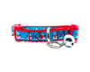 Snowman cat or small dog collar 1/2" wide adjustable handmade or leash Petcollarshandmade