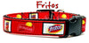Fritos Dog collar handmade adjustable buckle collar 5/8" wide leash fabric - Petcollarshandmades