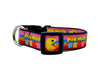 Pacman dog collar handmade adjustable buckle 1"or 5/8"wide or leash Game Pink Petcollarshandmade