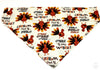 Thanksgiving Dog Bandana, Over the Collar dog bandana Dog collar bandana puppy Petcollarshandmade