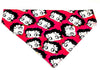 Betty Boop Dog Bandana Over the Collar dog bandana Dog collar bandana Petcollarshandmade