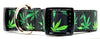 Weed Herbs dog collar handmade adjustable buckle collar 1" or 5/8" wide or leash Petcollarshandmade