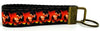 Gone With The Wind Key Fob Wristlet Keychain 1"wide Zipper pull Camera strap - Petcollarshandmades