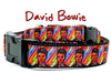 David Bowie dog collar Handmade adjustable buckle 1" or 5/8"wide or leash Rocker Petcollarshandmade