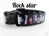 Prince Dog collar Handmade adjustable buckle collar 1" wide or leash - Petcollarshandmades